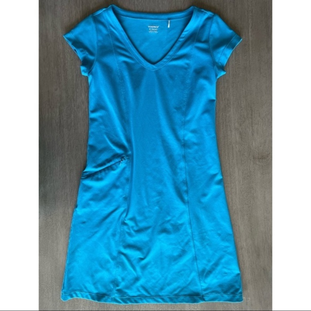 NWOT Toad & Co. Blue A Line Mini Midi Dress